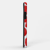 Coques Case-Mate iPhone Motif de rose rouge sur le blanc (Dos/Droite)