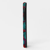 Coques Case-Mate iPhone Motif de roses gras funky Monogramme (Dos/Gauche)