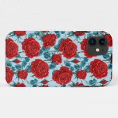Coques Case-Mate iPhone Motif de roses rouges (Dos (Horizontal))