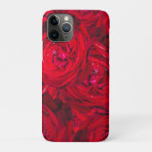 Coques Case-Mate iPhone Motif de roses rouges profondes (Dos)