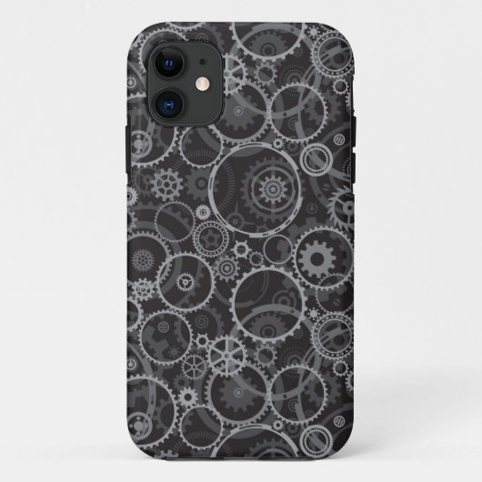 Coques Case-Mate iPhone Motif de roues dentées (Dos)