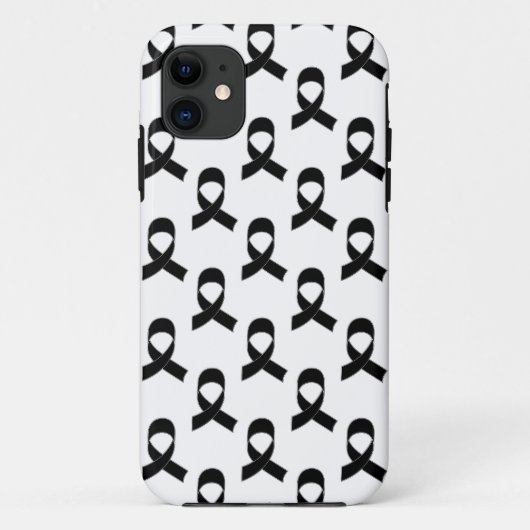 Coques Case-Mate iPhone Motif de ruban noir (Dos)