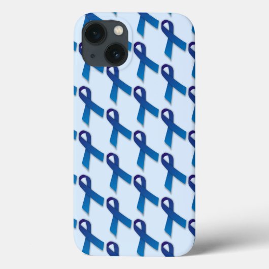Coques Case-Mate iPhone Motif de rubans bleus (Verso)