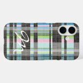 Coques Case-Mate iPhone Motif de rue avec monogramme (Verso (horizontal))
