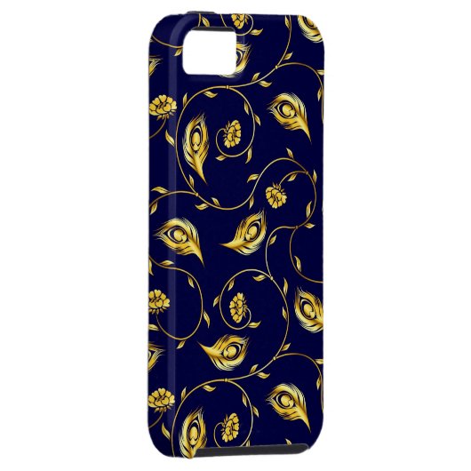 Coques Case-Mate iPhone Motif de Sari de paon (Dos/Droit)