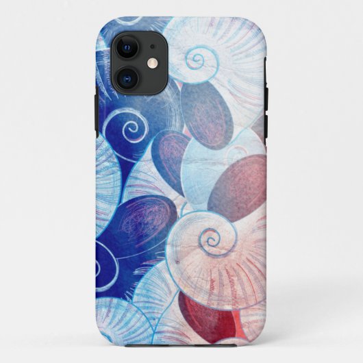 Coques Case-Mate iPhone Motif de scène de coquillage (Dos)