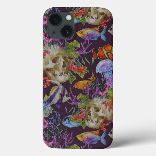 Coques Case-Mate iPhone Motif de Sea Life Grunge (Verso)