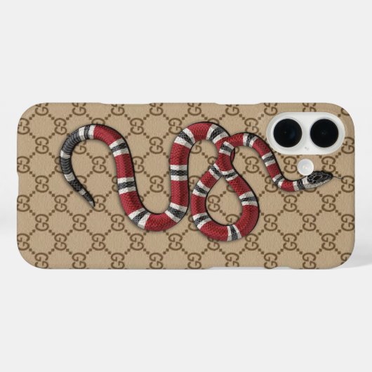 Coques Case-Mate iPhone Motif de serpent (Verso (horizontal))