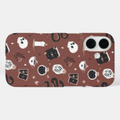 Coques Case-Mate iPhone Motif de serpent crânien Mystic Boho (Verso (horizontal))