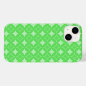 Coques Case-Mate iPhone Motif de shippo vert citron (Verso (horizontal))