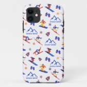 Coques Case-Mate iPhone Motif de snowboard de Sunday River Maine (Dos)