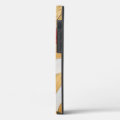 Coques Case-Mate iPhone Motif de sol en bois géométrique (Verso / Gauche)