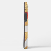 Coques Case-Mate iPhone Motif de sol en bois géométrique (Verso / Droite)