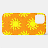 Coques Case-Mate iPhone Motif de soleil impeccable. Doodle tiré à la main (Verso (horizontal))
