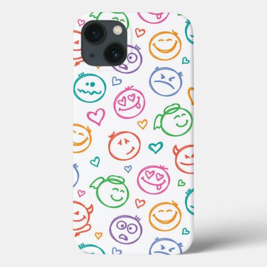 Coques Case-Mate iPhone motif de sourires (Verso)