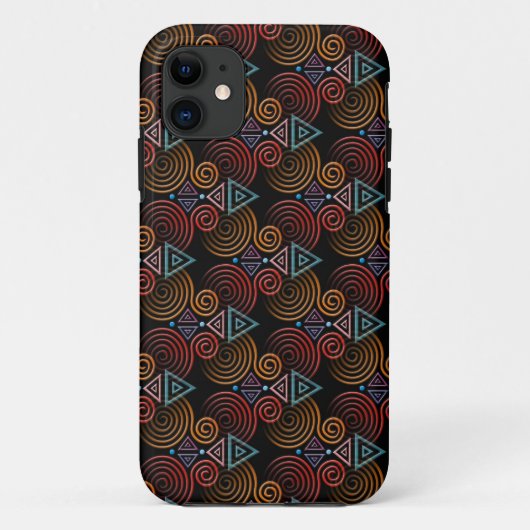 Coques Case-Mate iPhone MOTIF de spirale cardiaque (Dos)