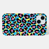Coques Case-Mate iPhone Motif de Spots Neon Leopard (Verso (horizontal))