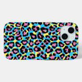 Coques Case-Mate iPhone Motif de Spots Neon Leopard (Verso (horizontal))