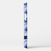 Coques Case-Mate iPhone Motif de St Jacques Chinoiserie Marine Bleu Blanc  (Verso / Droite)