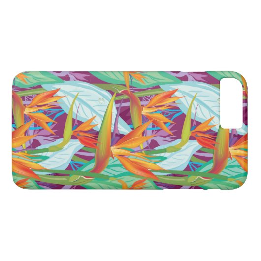 Coques Case-Mate iPhone Motif de Strelitzia (Dos (Horizontal))
