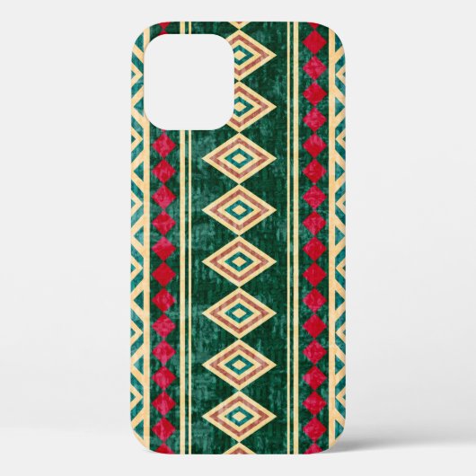 Coques Case-Mate iPhone Motif de style africain géométrique Abstrait (Verso)