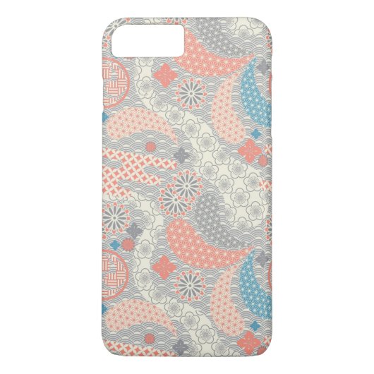 Coques Case-Mate iPhone motif de style japonais. Illustration. (Dos)