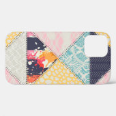 Coques Case-Mate iPhone Motif de style Patchwork transparent.  (Verso (horizontal))