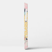 Coques Case-Mate iPhone Motif de style Patchwork transparent.  (Verso / Gauche)