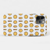 Coques Case-Mate iPhone Motif de style Pixel 8 bits Gold Gaming (Dos (Horizontal))