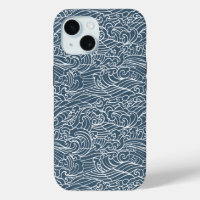 Motif de style Wave japonais