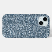 Coques Case-Mate iPhone Motif de style Wave japonais (Verso (horizontal))