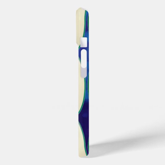 Coques Case-Mate iPhone motif de surf blanc (Verso / Gauche)