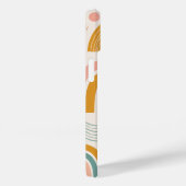Coques Case-Mate iPhone Motif de surface abstrait en arc de prisme pastel (Verso / Droite)