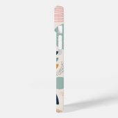 Coques Case-Mate iPhone Motif de surface abstrait en arc de prisme pastel (Verso / Gauche)