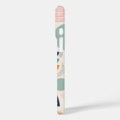 Coques Case-Mate iPhone Motif de surface abstrait en arc de prisme pastel (Verso / Gauche)