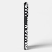 Coques Case-Mate iPhone Motif de symboles BW+gris Aztec stylisé (Verso / Droite)