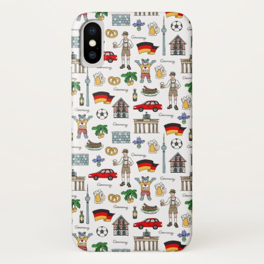 Coques Case-Mate iPhone Motif de symboles de l'Allemagne | (Dos)
