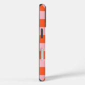 Coques Case-Mate iPhone Motif de tableau de bord orange et rose (Verso / Droite)