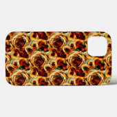 Coques Case-Mate iPhone Motif de tache transparente marron mignon (Verso (horizontal))