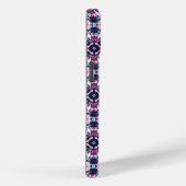 Coques Case-Mate iPhone Motif de teinture bleu et rouge (Verso / Droite)