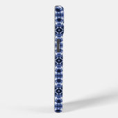 Coques Case-Mate iPhone Motif de teinture bleu foncé (Verso / Droite)
