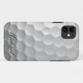 Coques Case-Mate iPhone Motif de texture de boule de golf personnalisé (Dos (Horizontal))