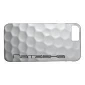Coques Case-Mate iPhone Motif de texture de boule de golf personnalisé (Dos (Horizontal))
