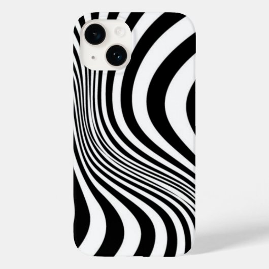 Coques Case-Mate iPhone Motif de texture d'impression de peau de zèbre (Verso)