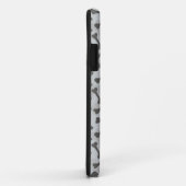 Coques Case-Mate iPhone Motif de texture d'os à fond gris (Dos/Droite)