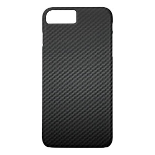 Coques Pour iPhone Motif de texture en fibre de carbone forte de luxe