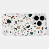 Coques Case-Mate iPhone Motif de texture moderne Terrazzo Stone (Verso (horizontal))