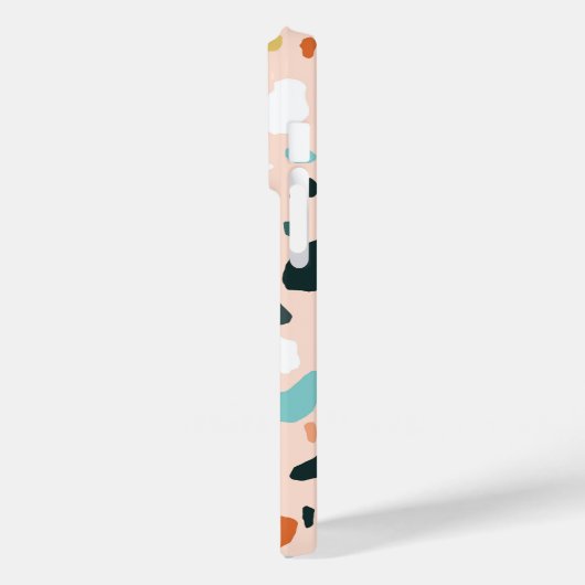 Coques Case-Mate iPhone Motif de texture moderne Terrazzo Stone (Verso / Gauche)