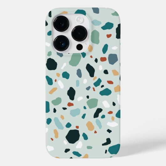 Coques Case-Mate iPhone Motif de texture moderne Terrazzo Stone (Verso)