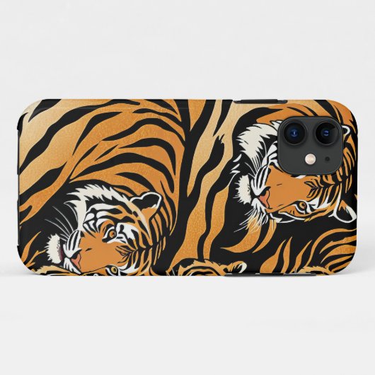 Coques Case-Mate iPhone Motif de tigre (Dos (Horizontal))